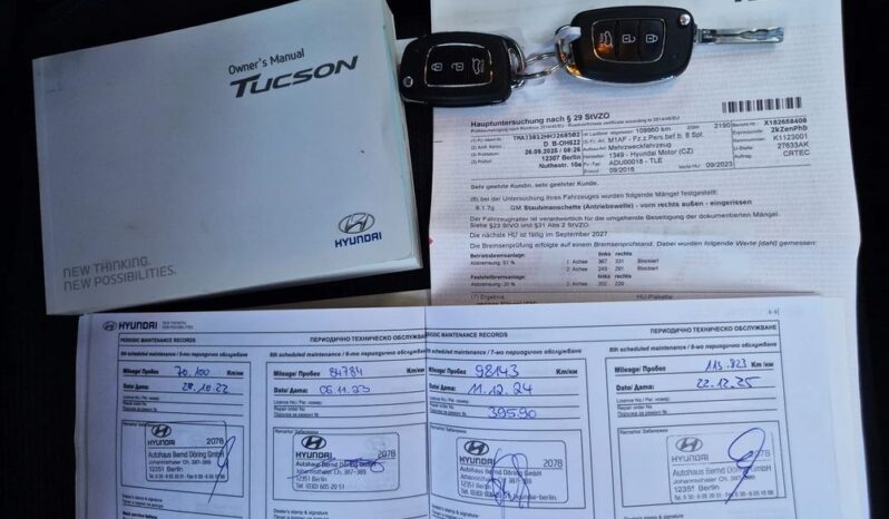 Hyundai Tucson Super Stan 1 Wł. Serwis 4×4 DCT Nawigacja Kamera Grzane Fotele Gwar. full